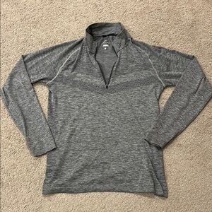 Nike Dri-FIT Gray Quarter-Zip Pullover